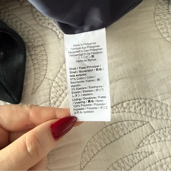 J. Crew - Tall Nipped-in Blazer in Stretch Velvet - Black / Green - Picture 7 of 14